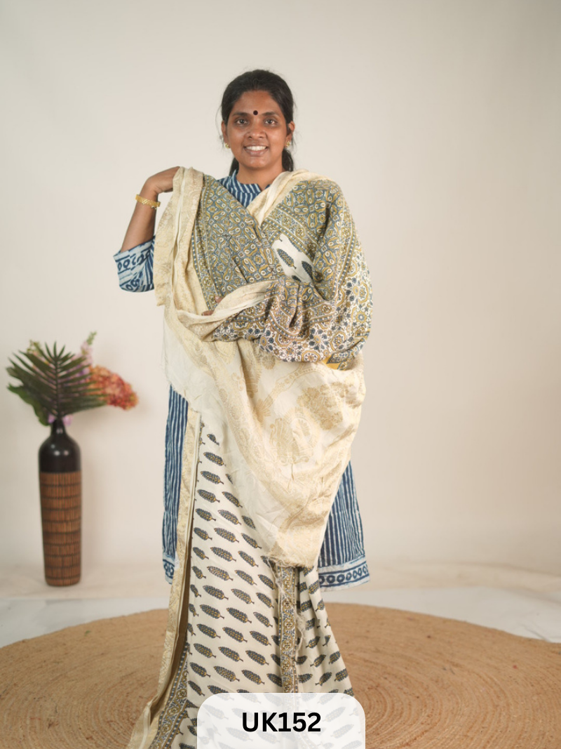 DOLA AJRAKH SAREE