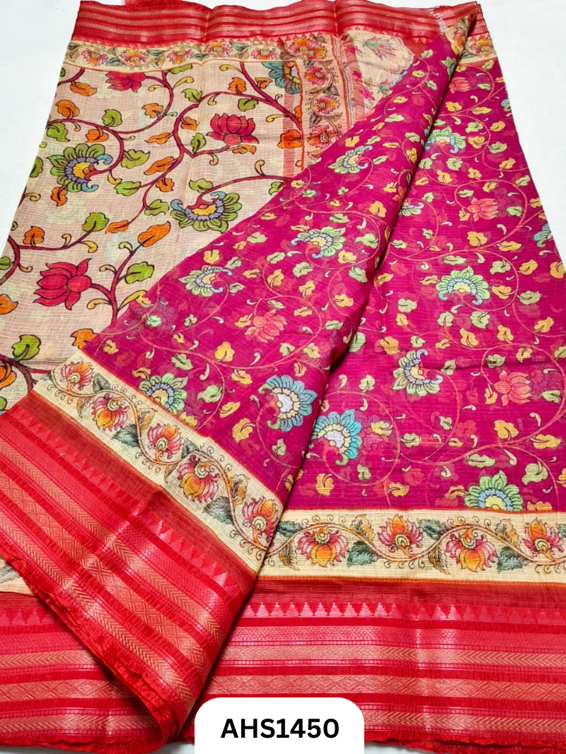 Pure Kota Cotton Digital Print Saree