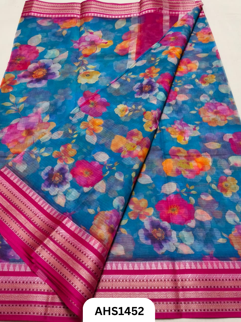 Pure Kota Cotton Digital Print Saree