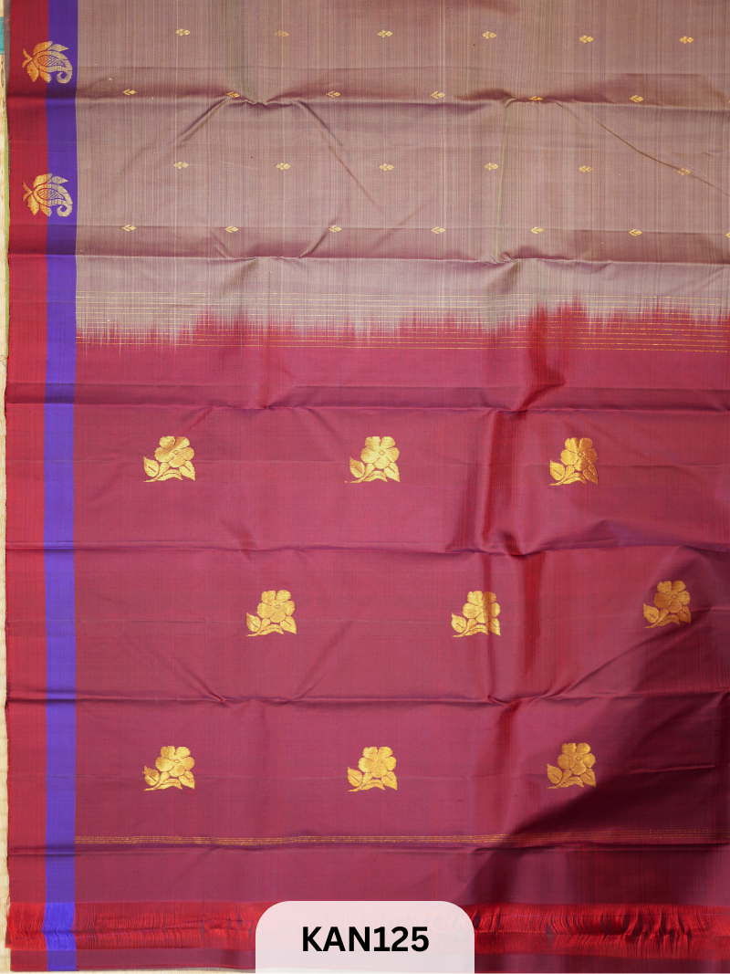 KANCHIPURAM BUTTA BORDER SAREE