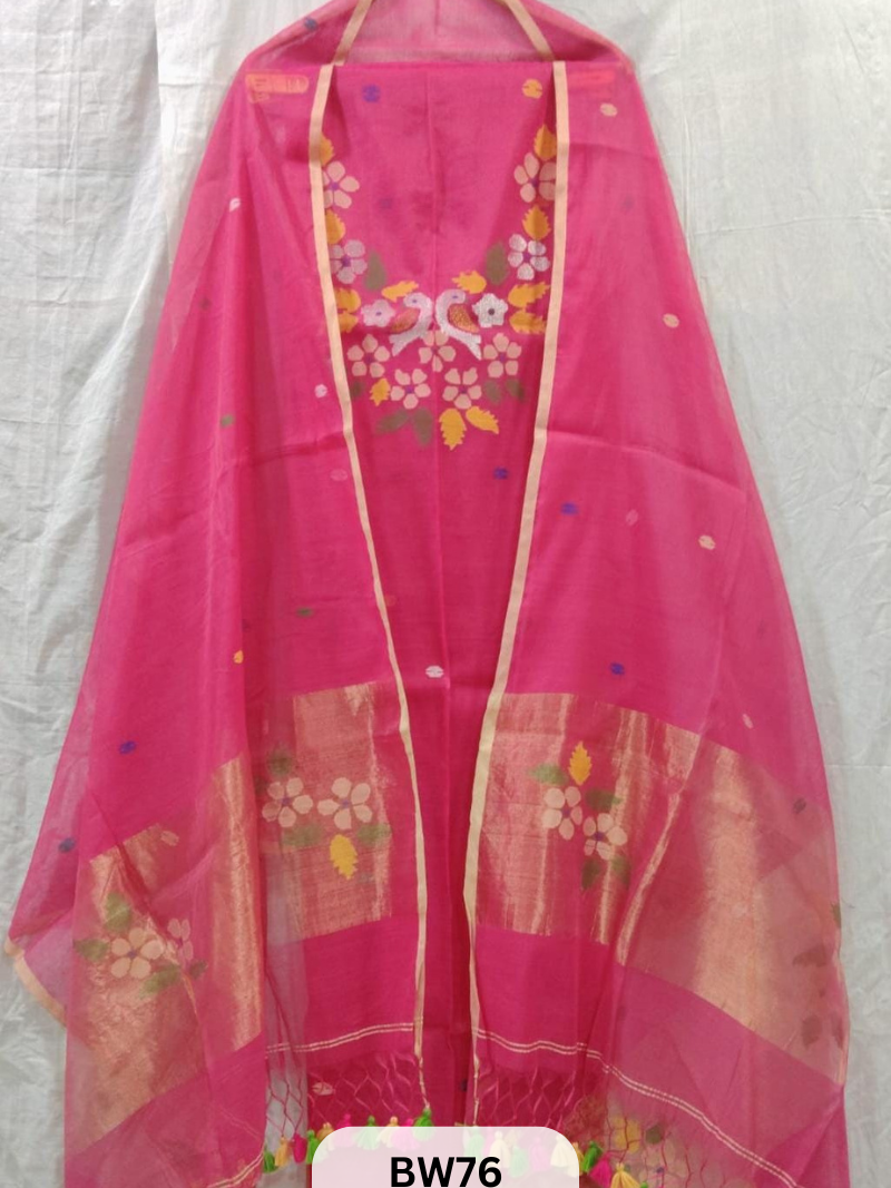 MUSLIN JAMDANI PAITHANI TOP DUPATTA