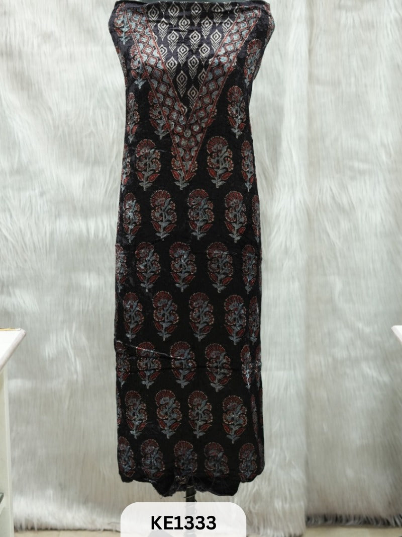 VELVET AJRAKH HANDBLOCKPRINT - 2.5MTR TOP