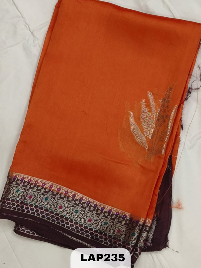 Banaras kora dupion silk saree