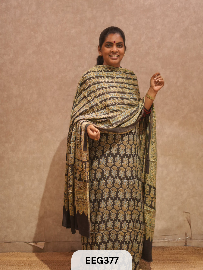 AJRAKH MODAL 2 PCS-UNSTITCHED