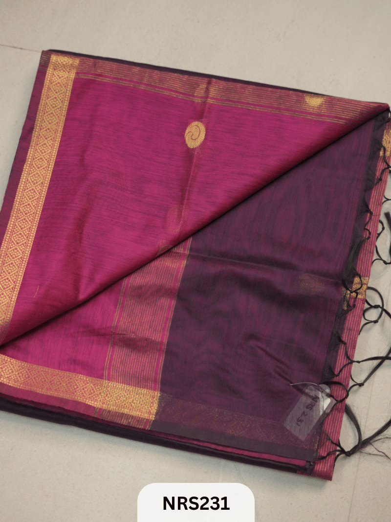 CHANDERI INSPIRED MAHESWARI SAREE