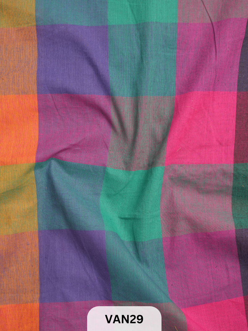 MADRAS KATTAM FABRIC - 1 MTR