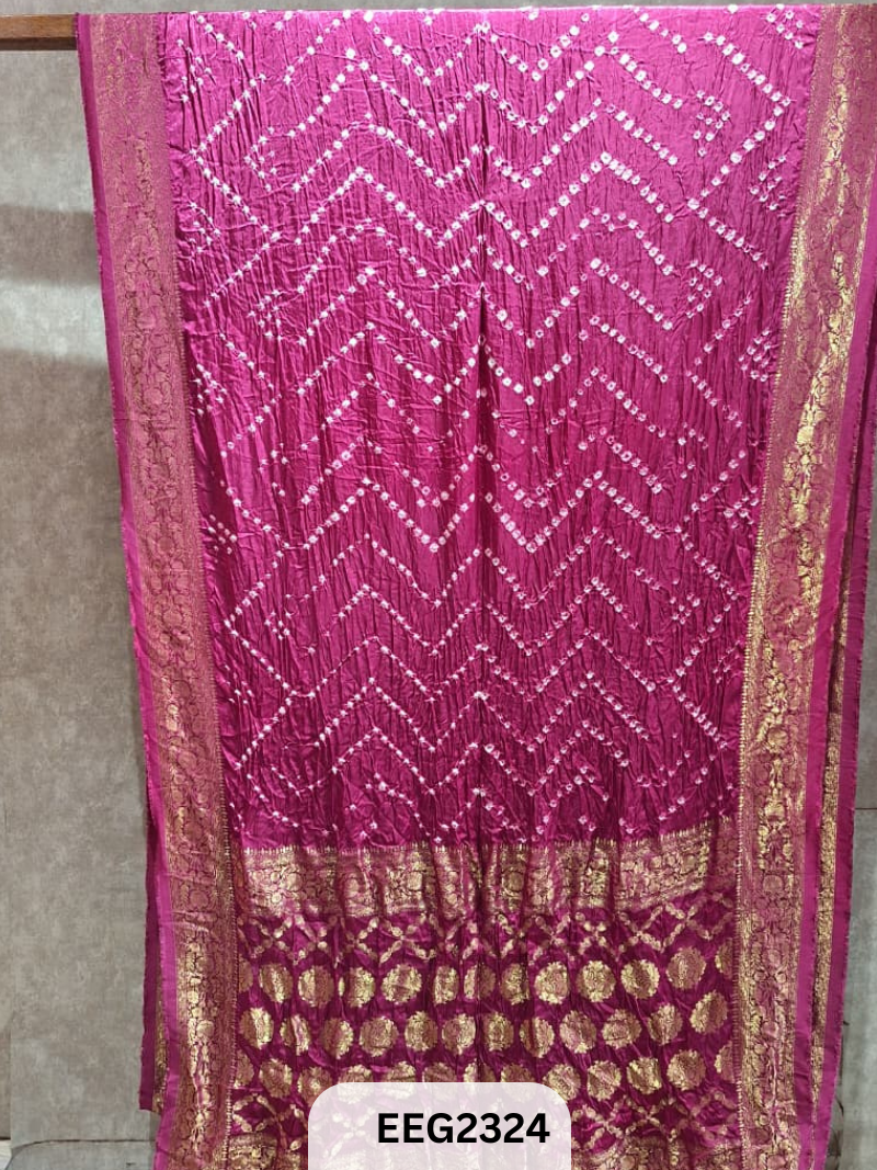 MODAL FUSIOIN SAREE WITH DOLA BORDER - EXCLUSIVE