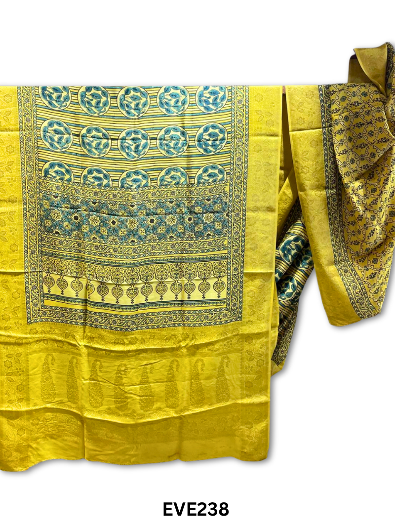 Dola Silk Ajrakh Saree
