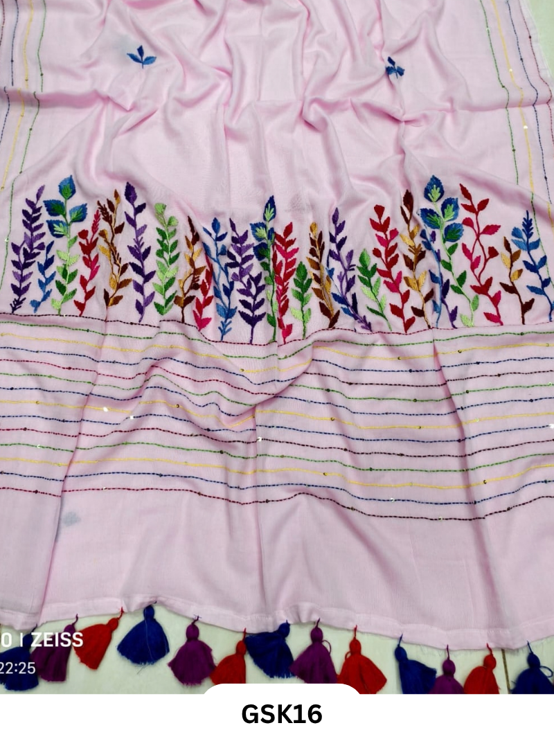 Pure Mul Cotton Saree With tassels