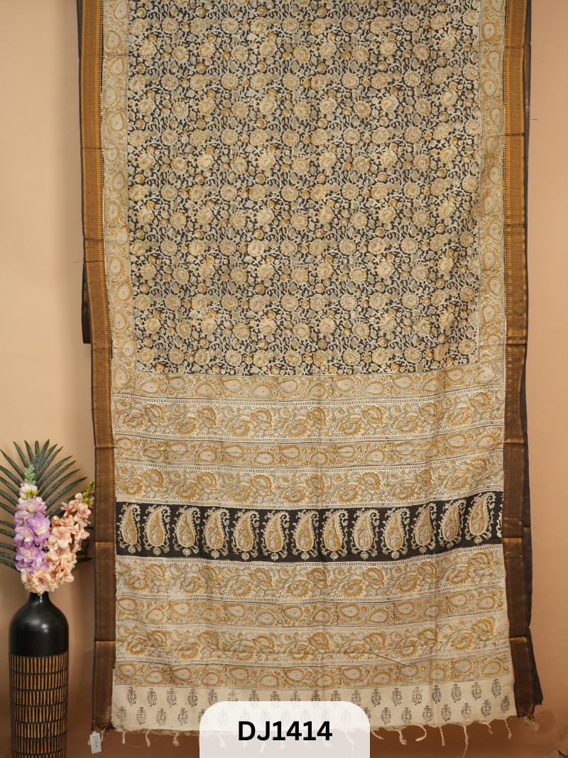 KALAMKARI CHENNURI SILK SAREE
