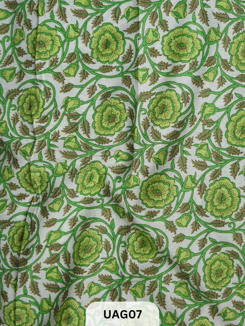 JAIPUR COTTON FABRIC - SCREEN PRINT 1 MTR