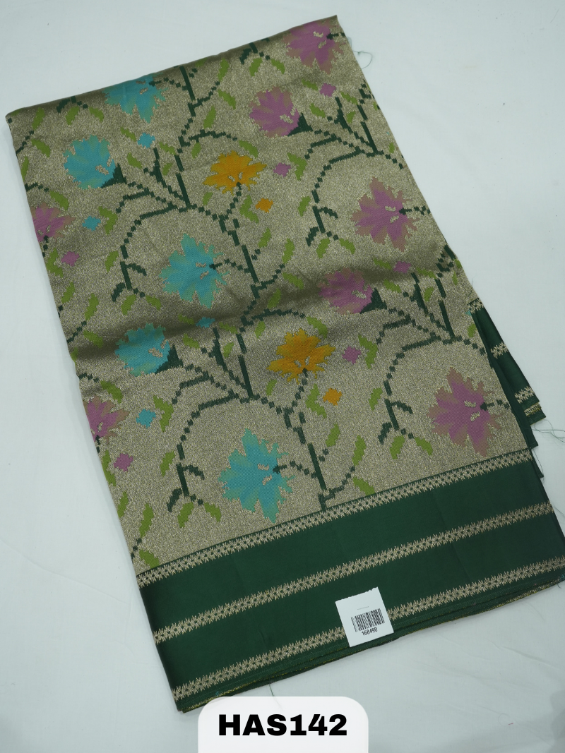 BANARAS TISSUE JAMDHANI SAREE WITH BORDER