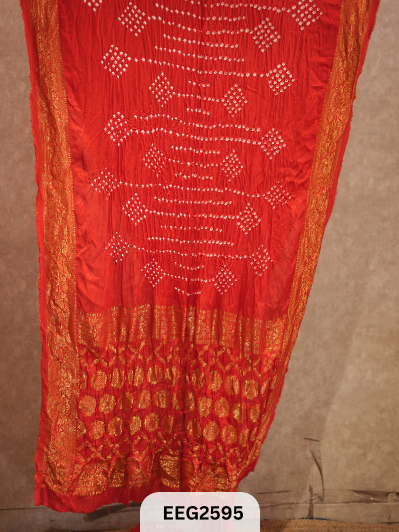 MODAL FUSIOIN SAREE WITH DOLA BORDER - EXCLUSIVE