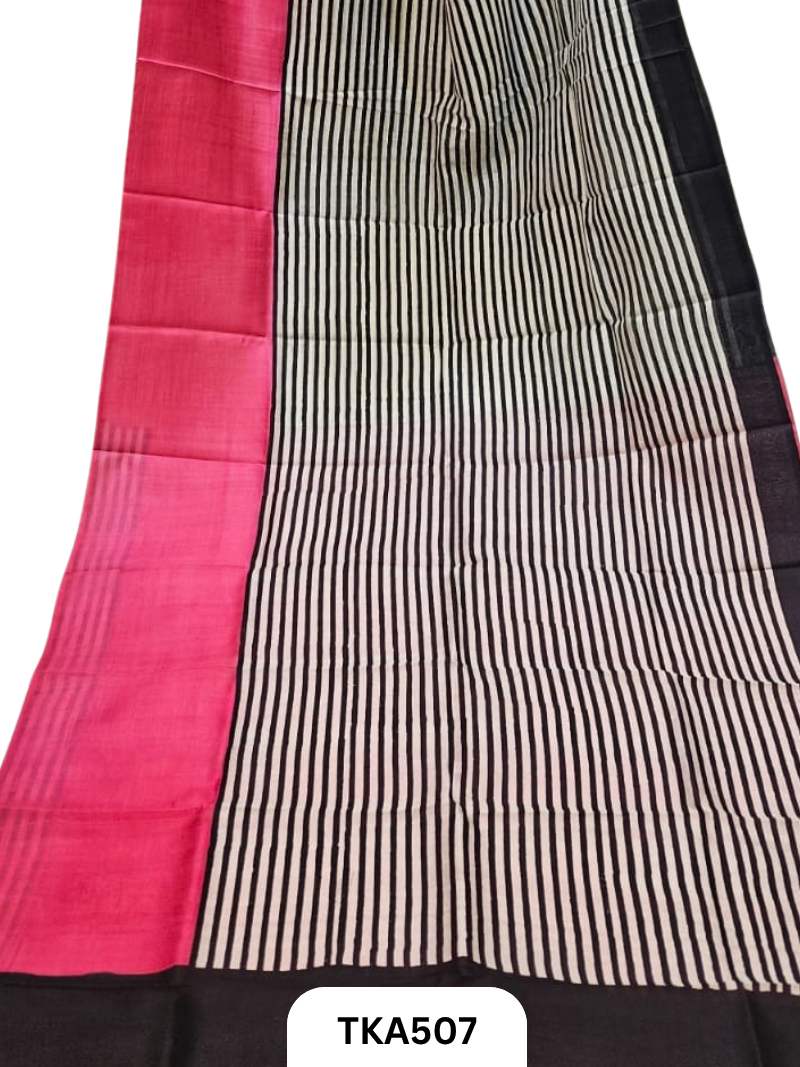 Murshidabad Silk Block Printing Saree