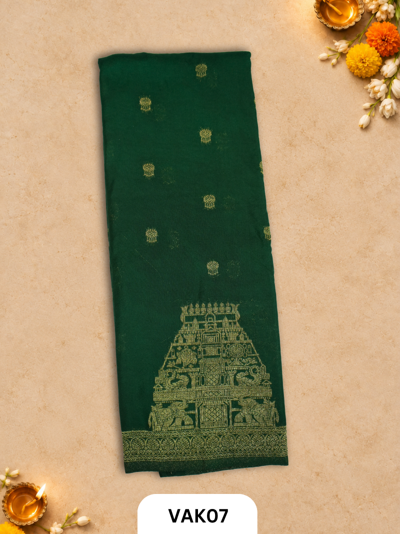 Banarasi Viscose Temple Weaving saree