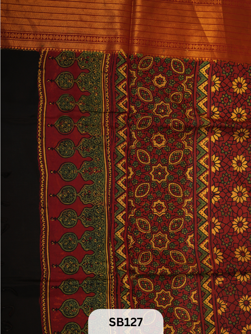 CHENNURI SILK WITH KANCHI BORDER