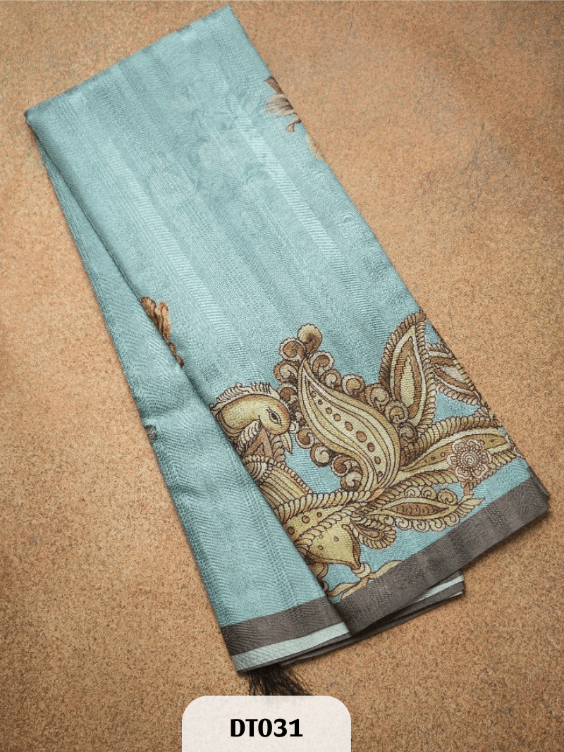 Dupion Semi Tussar with Kalamkari Design Saree Story with Shanmuga Priya