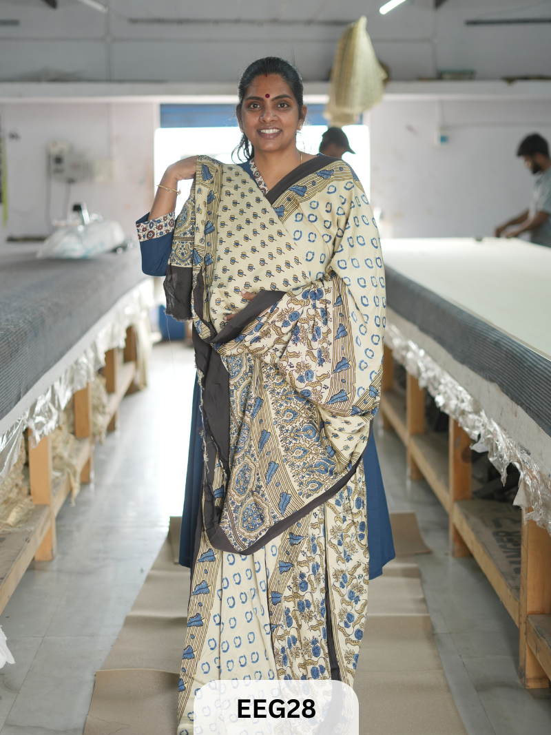 AJRAKH MODAL SAREE