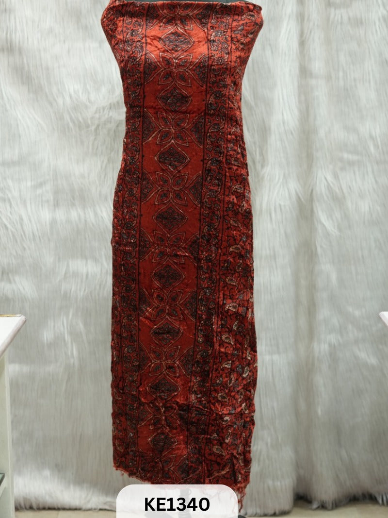 VELVET AJRAKH HANDBLOCKPRINT - 2.5MTR TOP