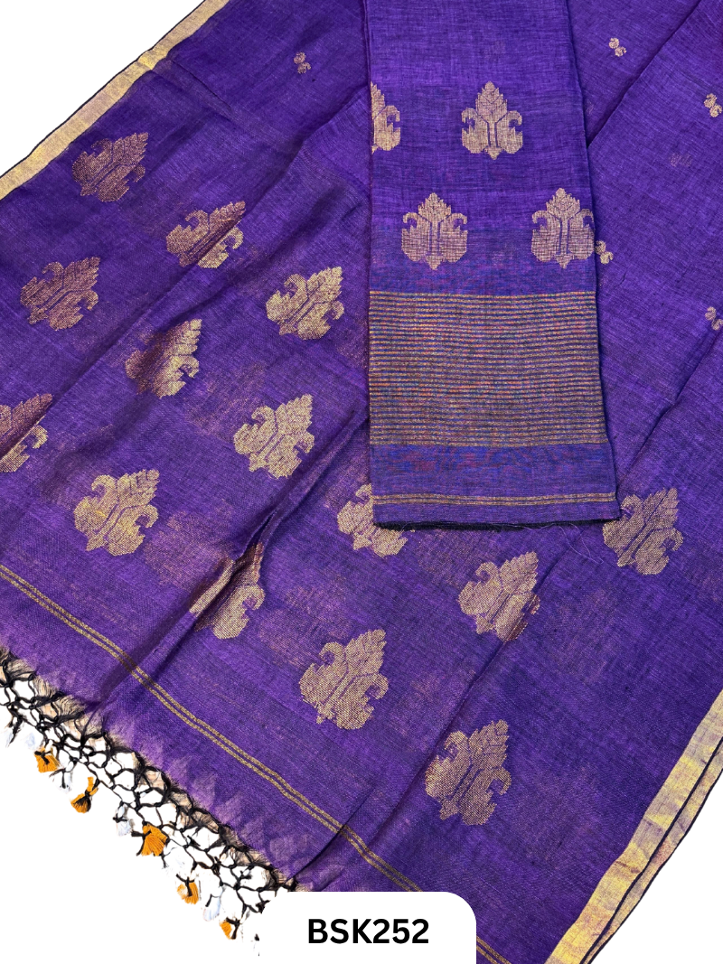 Pure Jayashree Linen By Linen - Top 2.6 Duppatta 2.7