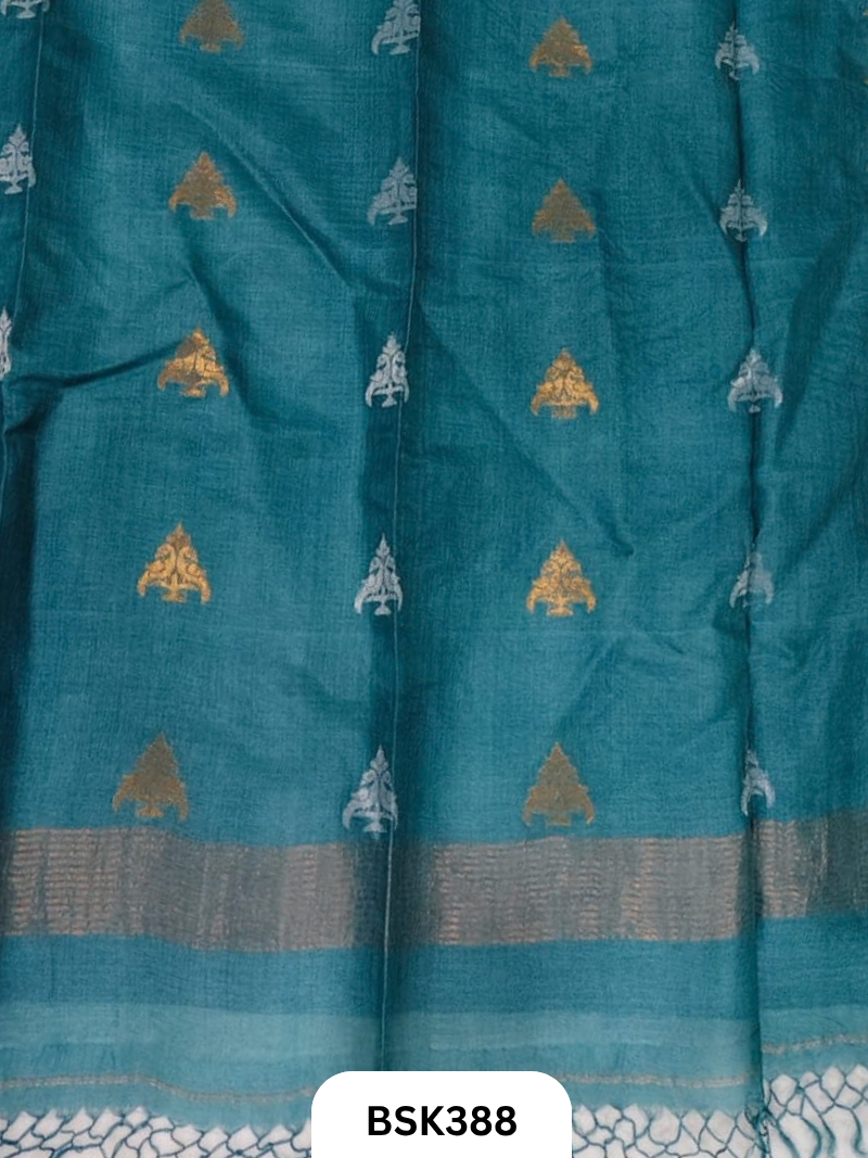Pure Gicha By Gicha Tussar Silk with Jamdani weave