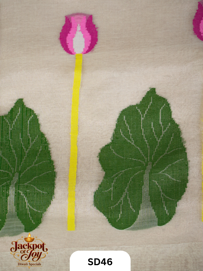 Pure Linen Silk Handloom