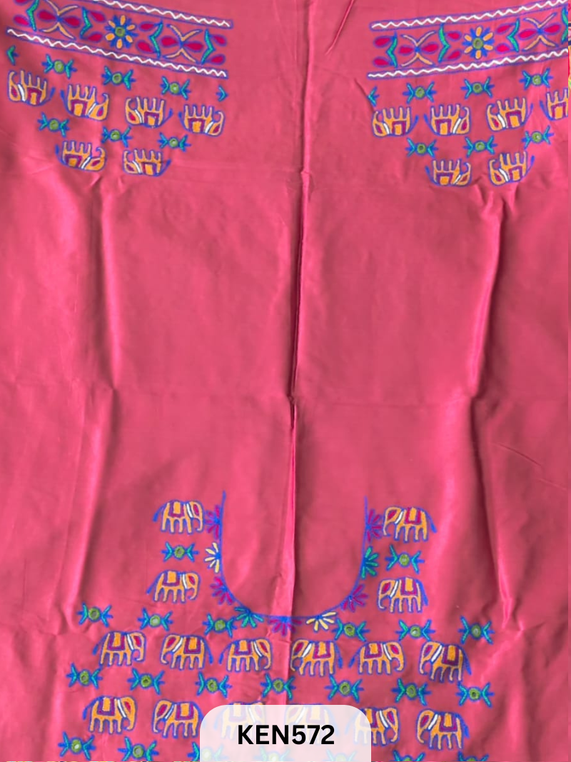 MASHRUSILK HAND AARIWORK UNSTITCHED BLOUSEPIECE