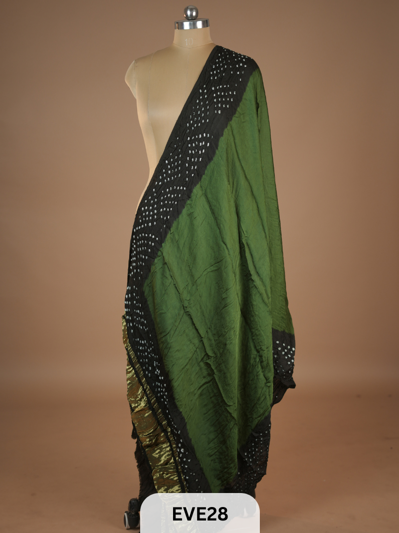 MODAL BANDHINI WITH LAGDI PATTA DUPPATTA