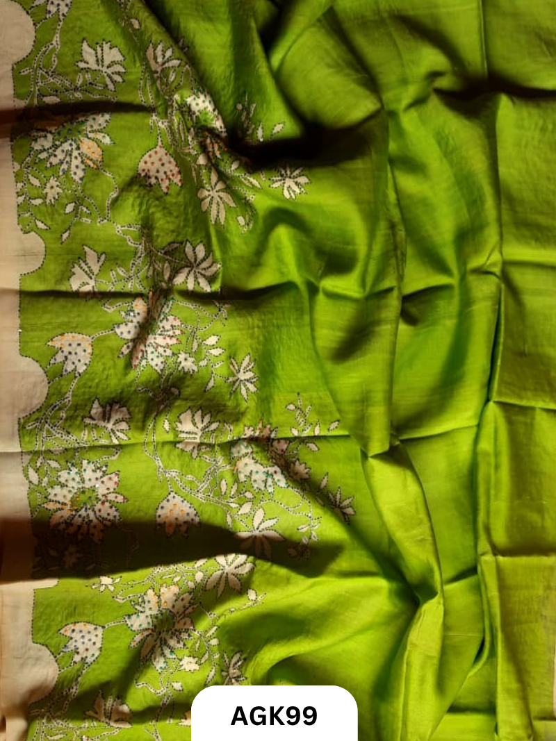 Gaachi by Nethi Tassar – Hand Block & Screen Print Saree with Blouse Piece