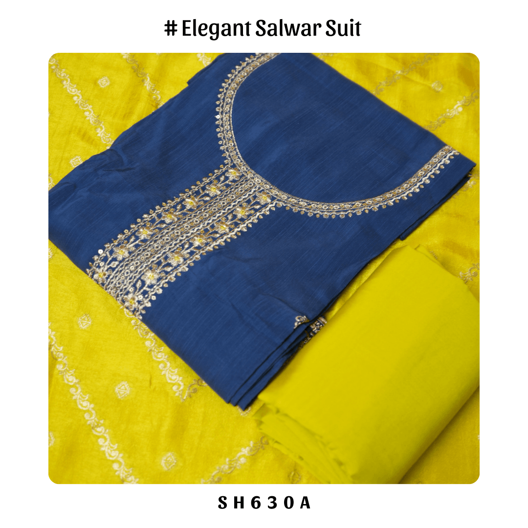 Chanderi Salwar Suit with Saree Story Sadhana Fashion