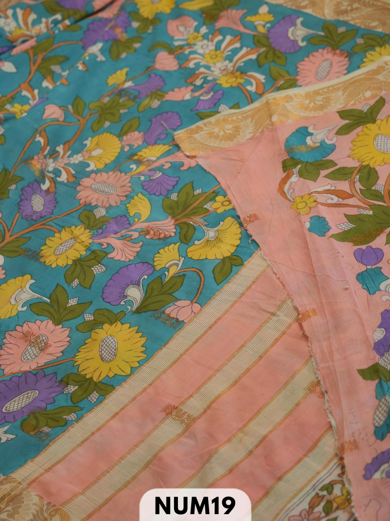 srikalahasti penkalamkari saree