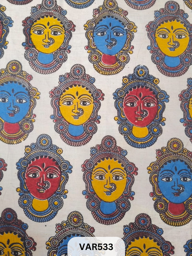 Kalamkari Hand printed - Fabric -2mtr