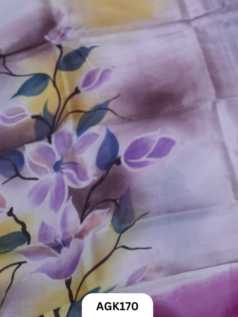 Murshidabad Silk 4Ply Hand Printing Work