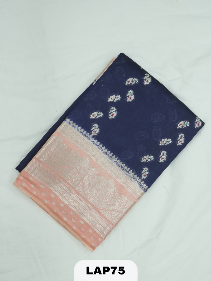 Banaras kora dupion silk saree