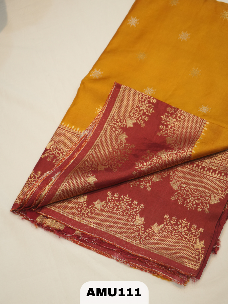 BANARAS RUSSIAN SILK SAREE WITH DIGITAL PRINT