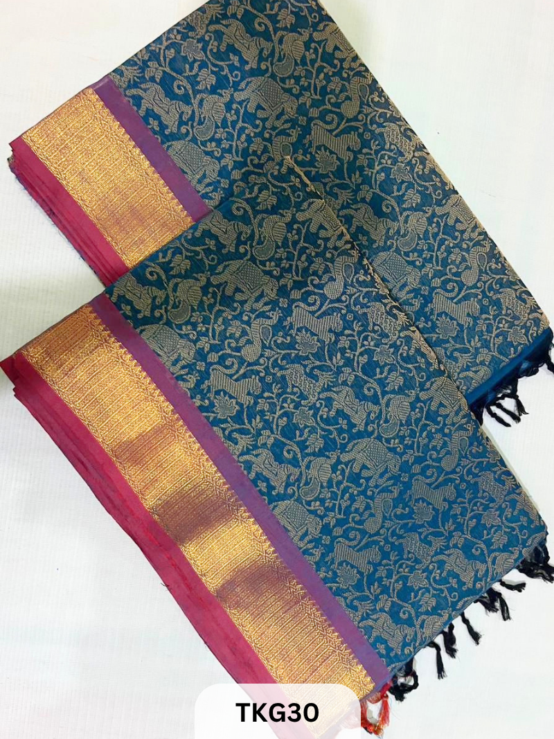 Vanasingaram Kanchi Cotton Saree