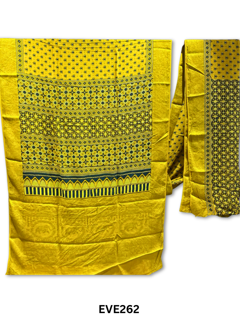 Dola Silk Ajrakh Saree