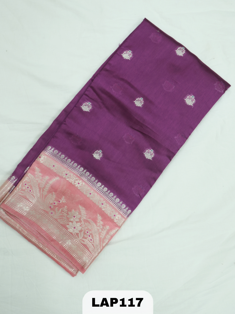 Banaras kora dupion silk saree