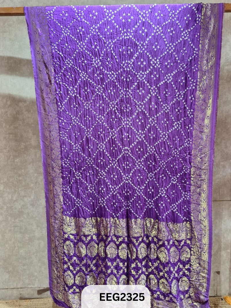 MODAL FUSIOIN SAREE WITH DOLA BORDER - EXCLUSIVE