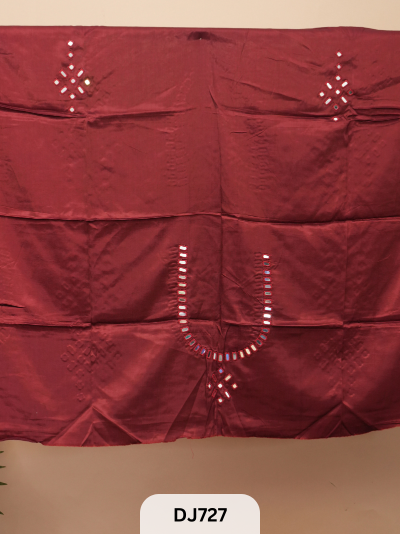 MODAL BLOUSE |KUTCH MIRROR WORK | MASHRU FABRIC