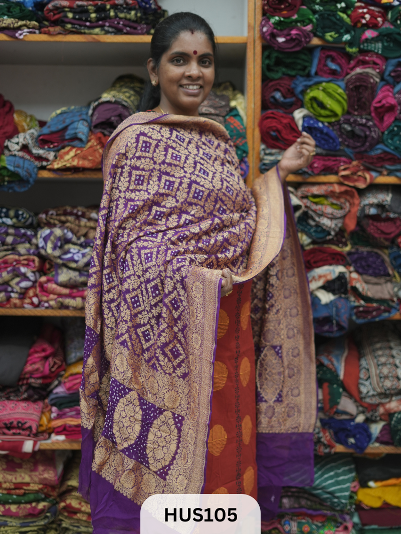 PURE KHADDI GEORGETTE DUPPATTA