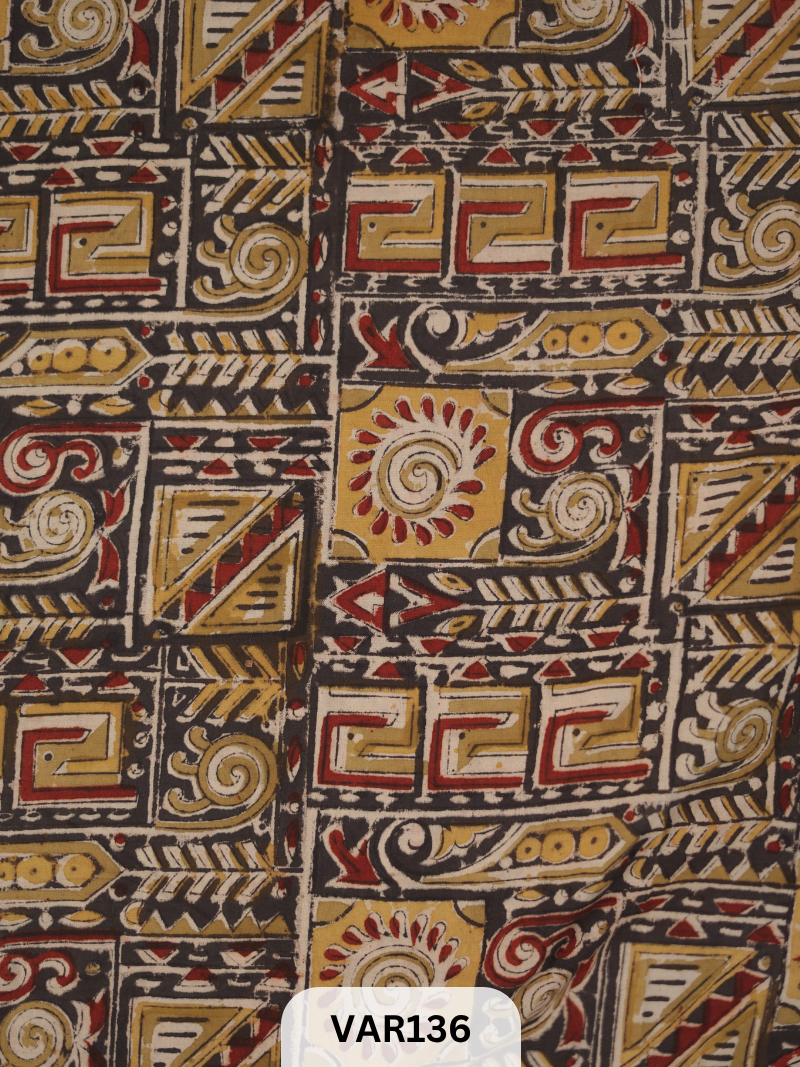 KALAMKARI HANDBLOCK PRINT- FABRIC -1mtr