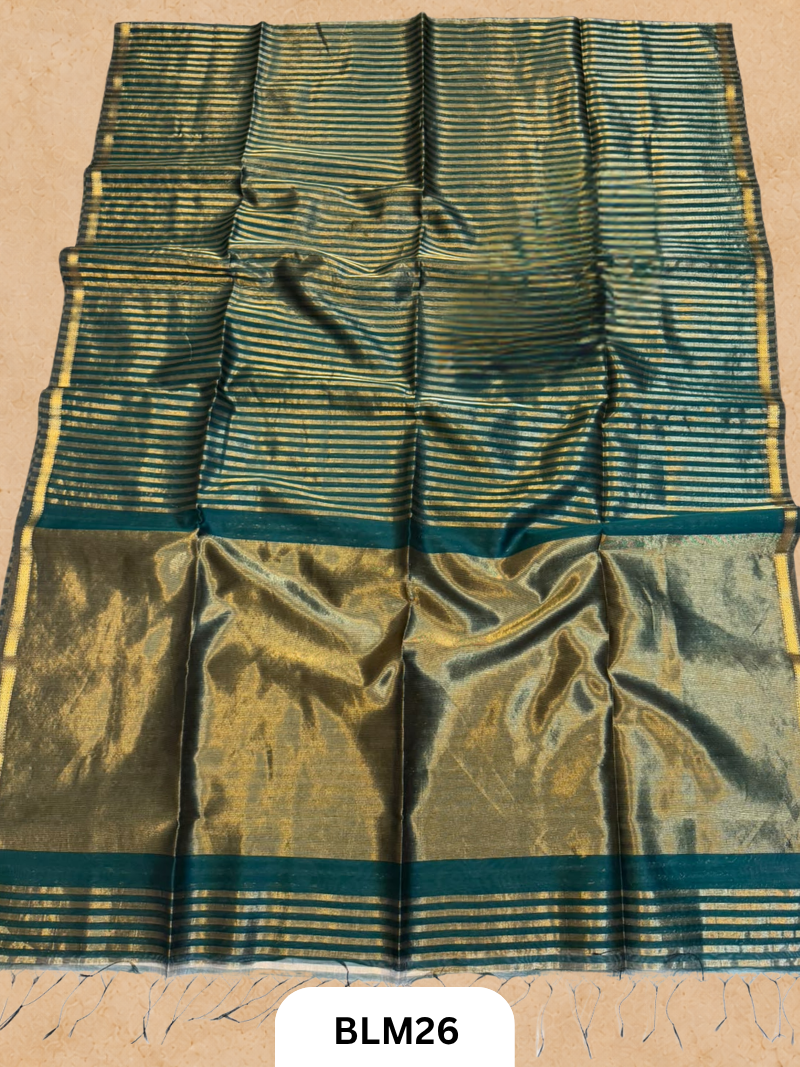 Maheshwari Tissue Stripe Saree