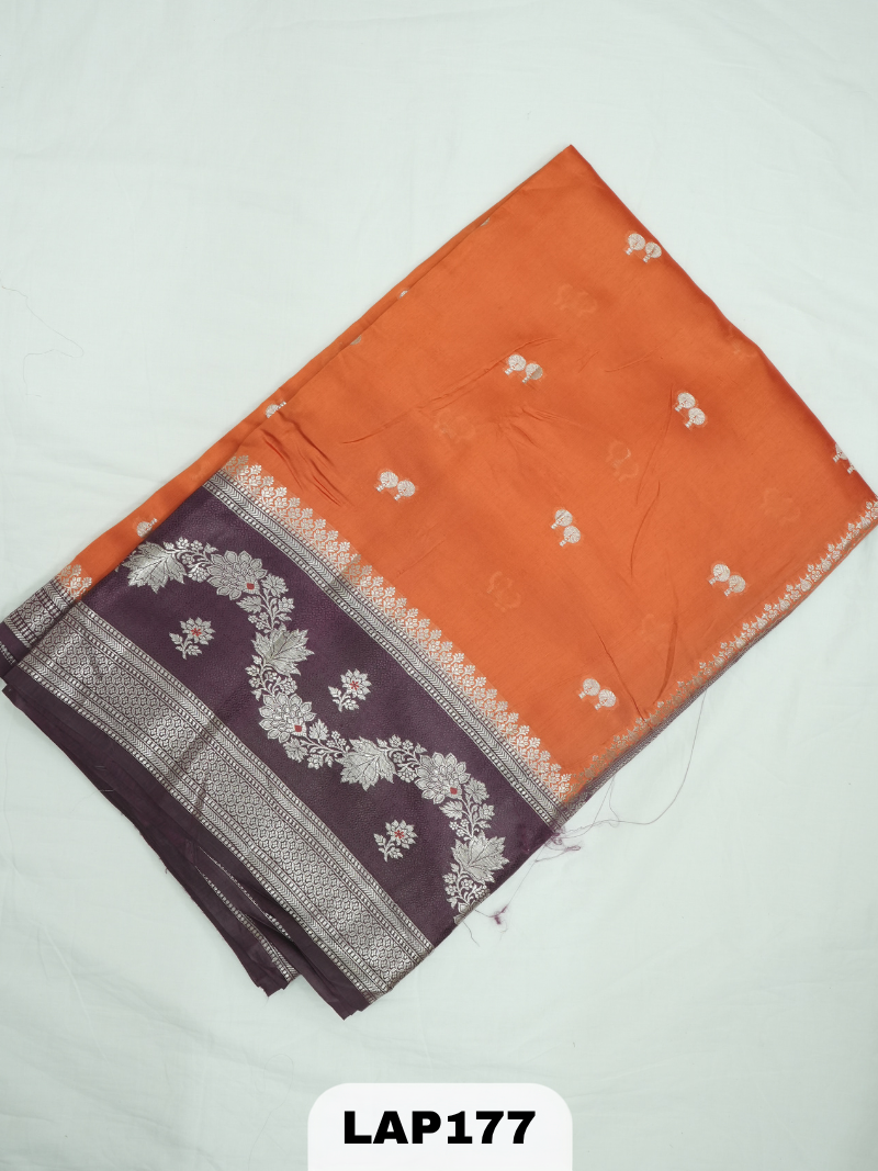 Banaras kora dupion silk saree