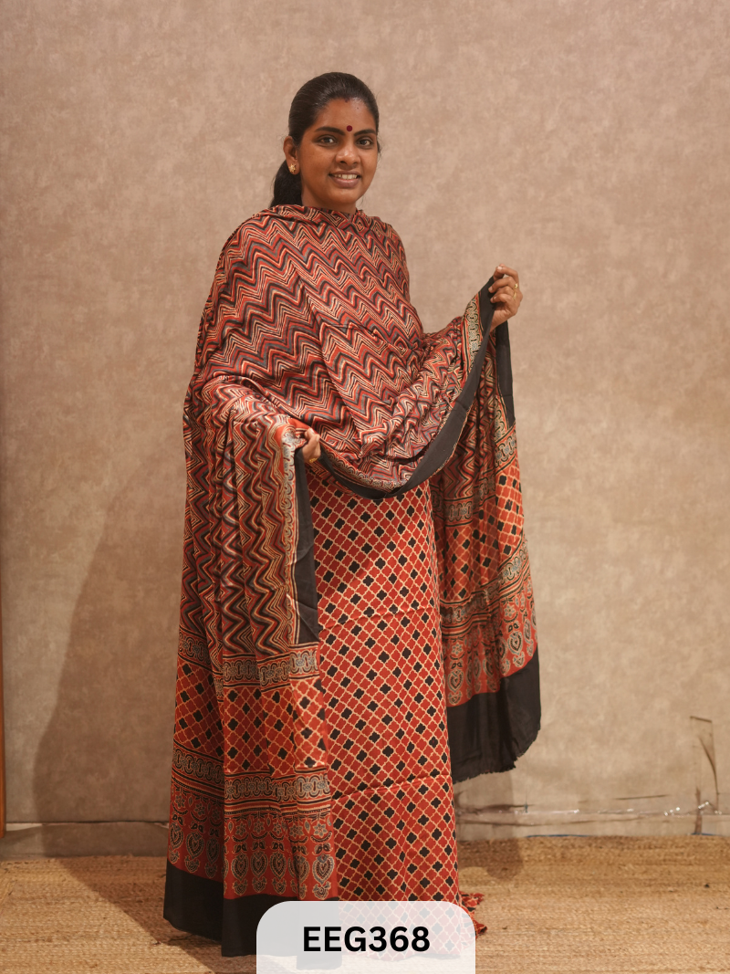 AJRAKH MODAL 2 PCS-UNSTITCHED
