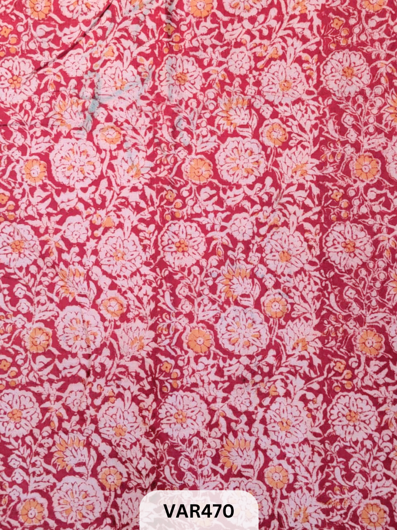 Kalamkari Hand printed - Fabric -1mtr