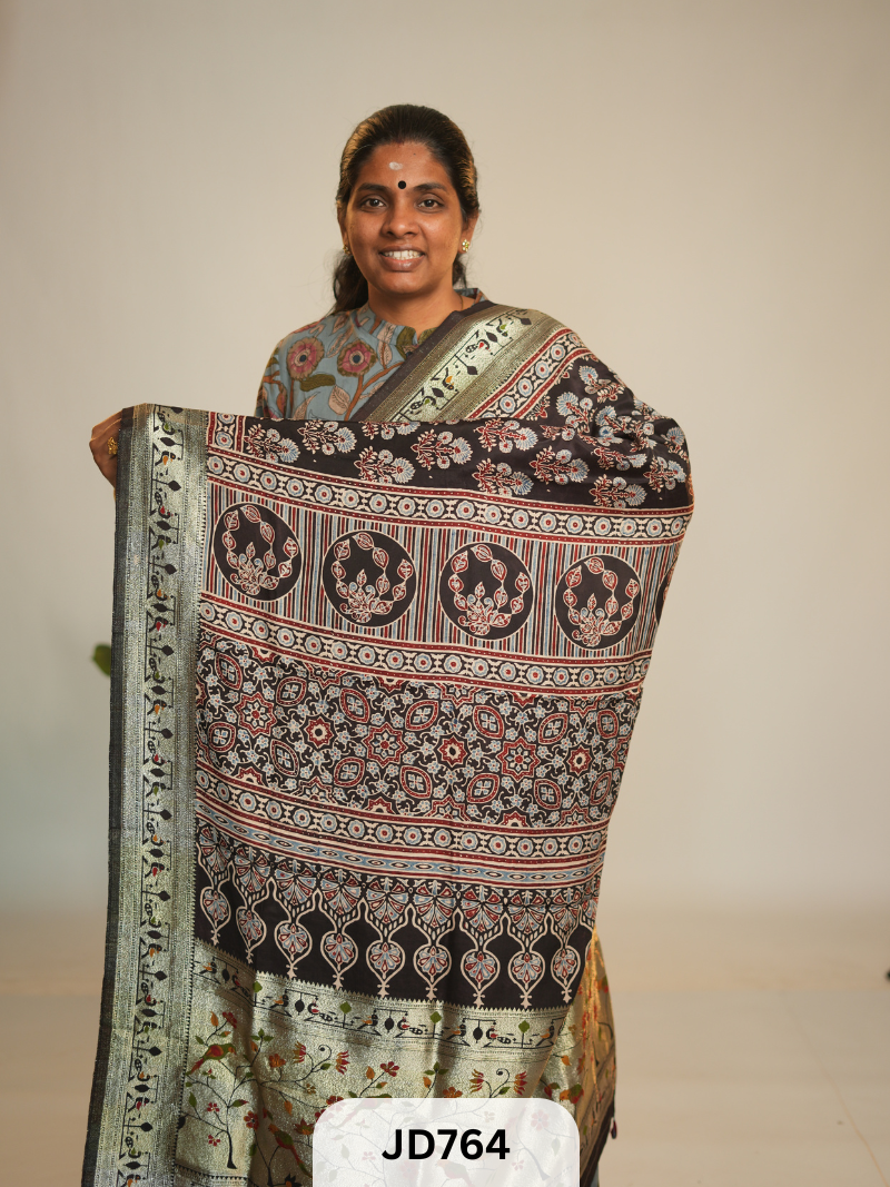 PAITHANI - DOLA WITH MUSLIN SILK SAREE - Prebooking 10 days