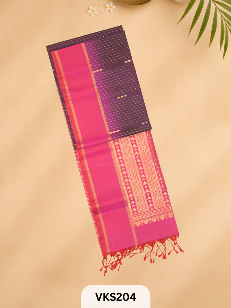 PURE KANCHIPURAM PURE SOFT SILK SAREE