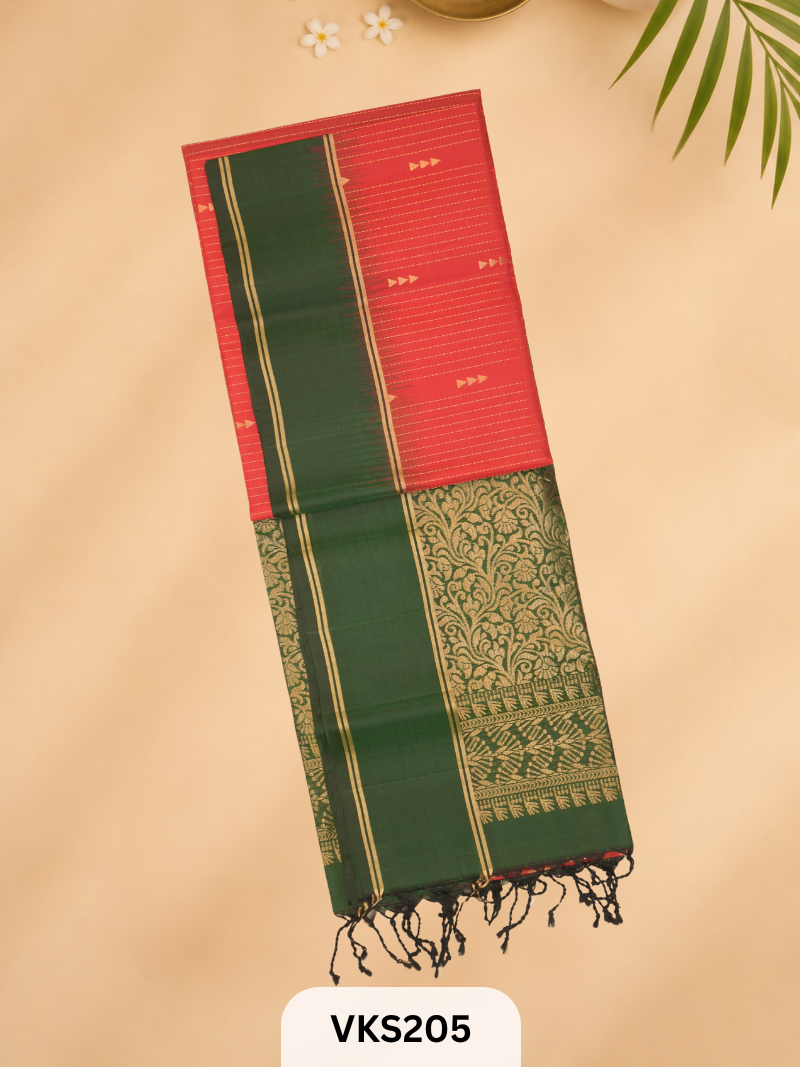PURE KANCHIPURAM PURE SOFT SILK SAREE