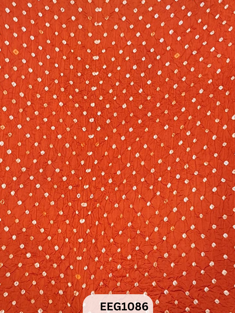 MODAL AJRAKH BANDHEJ RUNNING FABRIC-1 MTR